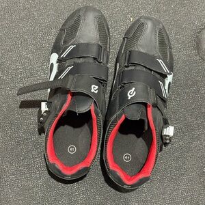 Peloton Black and Red Cycle Shoes